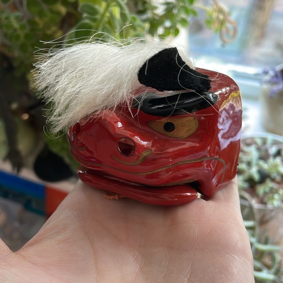 Vintage 1960s Japanese Lion's Head pair. 'Shishigashira' - Picture 10 of 10